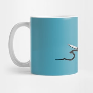 Surfer T-Rex Dino | Surf the Meteor Wave Mug